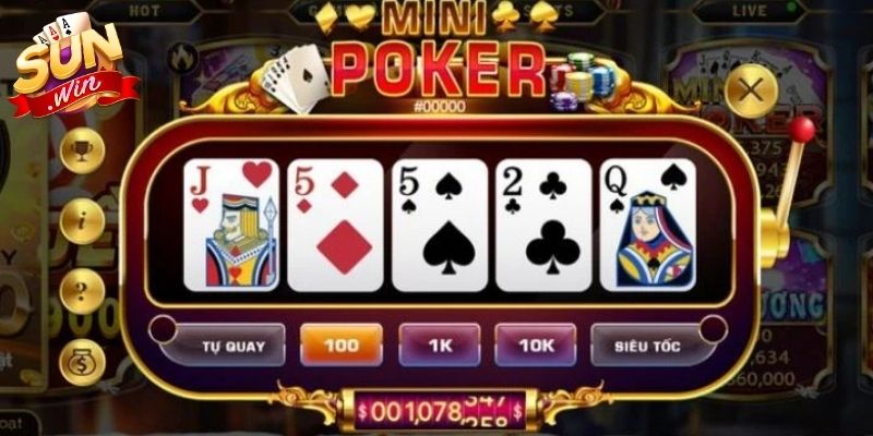 Cấu trúc vận hành và giao diện của Mini Poker